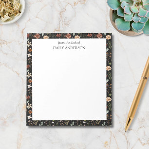 Bloc-note Aquarelle Floral Botanique Fleur Sauvage Vintage