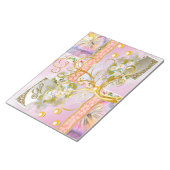 Bloc-note Aquarelle Florale Arc-en-ciel Papillon Gold Arbre  (Incliné)