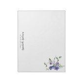 Bloc-note Aquarelle florale moderne et moderne violet (Tourné)