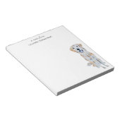 Bloc-note Aquarelle Golden Retriever Chien Personnaliser (Incliné)