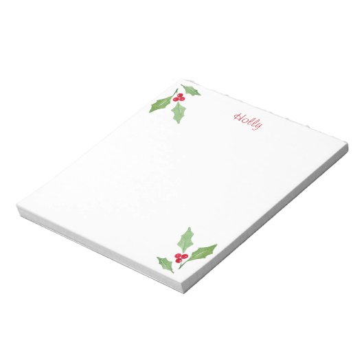 Bloc-note Aquarelle Holly Sprig 2 (Tourné)