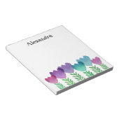 Bloc-note Aquarelle Jolie couleur Floral Custom (Incliné)