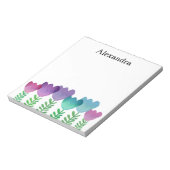 Bloc-note Aquarelle Jolie couleur Floral Custom (Tourné)