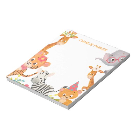 Bloc-note Aquarelle Jungle Animaux (Tourné)