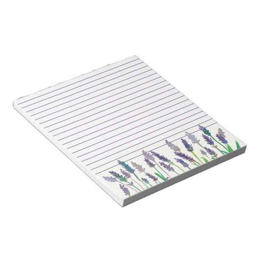 Bloc-note Aquarelle Lavande Fleurs Liner (Incliné)