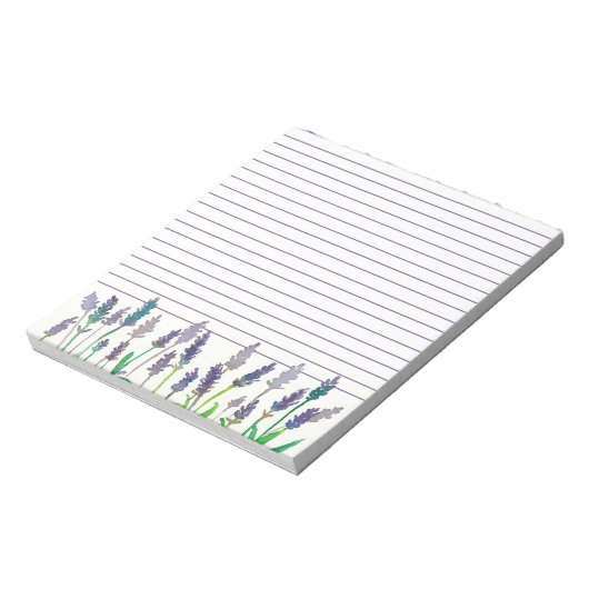 Bloc-note Aquarelle Lavande Fleurs Liner (Tourné)