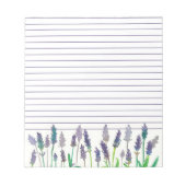Bloc-note Aquarelle Lavande Fleurs Liner (Devant)
