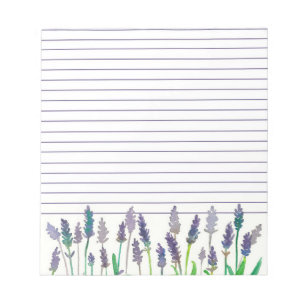 Bloc-note Aquarelle Lavande Fleurs Liner