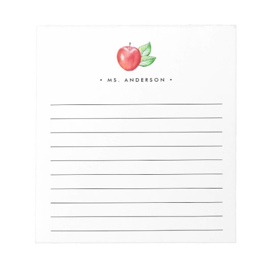 Bloc-note Aquarelle | Lined (Devant)