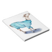 Bloc-note Aquarelle Llama en bleu Sweat (Incliné)