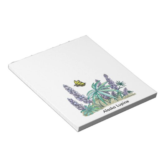 Bloc-note Aquarelle Lupine Alaska Notepad 40 Pg. (Incliné)