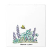 Bloc-note Aquarelle Lupine Alaska Notepad 40 Pg. (Devant)