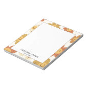Bloc-note Aquarelle mignonne moderne motif floral (Tourné)
