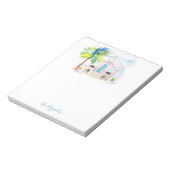 Bloc-note Aquarelle mignonne Pink Beach House Notes Pads (Tourné)