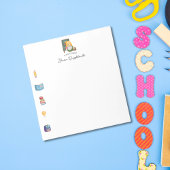 Bloc-note Aquarelle mignonne Professeur Gnome Avec Lignes