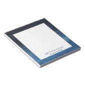 Bloc-note Aquarelle moderne Business Marine Blue (Incliné)