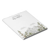 Bloc-note Aquarelle monogramme Montagne et forêt (Incliné)