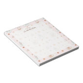 Bloc-note Aquarelle Mouton Pingouin Sucres rose Nom (Incliné)