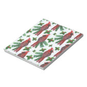 Bloc-note aquarelle Oiseau cardinal rouge (Tourné)