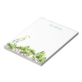 Bloc-note Aquarelle Oiseau tropical Papier à lettres personn (Tourné)