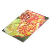 Bloc-note Aquarelle orange et rose jaune art original (Incliné)