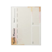 Bloc-Note Aquarelle Paillette Weekly Planner Notitieblok (Gedraaid)
