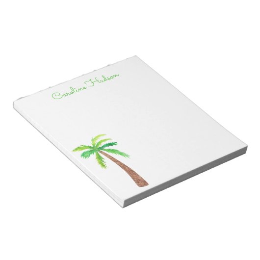 Bloc-note Aquarelle Palmier (Incliné)