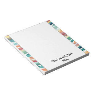 Bloc-note Aquarelle Pastel Abstrait