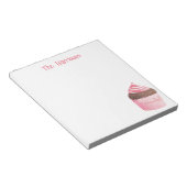 Bloc-note Aquarelle Peppermenthe Cupcake Notepad de Noël (Incliné)