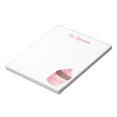 Bloc-note Aquarelle Peppermenthe Cupcake Notepad de Noël (Tourné)