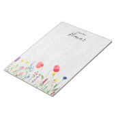 Bloc-note Aquarelle personnalisée (Incliné)