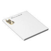 Bloc-note Aquarelle personnalisée Berger Allemand Animaux de (Incliné)