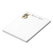 Bloc-note Aquarelle personnalisée Berger Allemand Animaux de (Tourné)