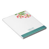 Bloc-note Aquarelle Pétunias rose et blanc (Incliné)