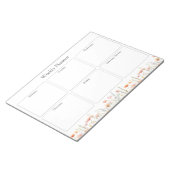 Bloc-note Aquarelle Poppy Fleur sauvage Floral planificateur (Incliné)