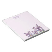 Bloc-note Aquarelle Purple Iris Notes de message Rappel (Incliné)