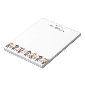 Bloc-note Aquarelle Retour à l'école Étudiants Globe (Tourné)