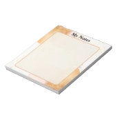 Bloc-note Aquarelle Rose Beige Bloc-note Mes notes (Tourné)
