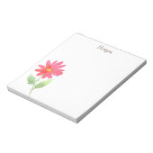 Bloc-note Aquarelle rose corail (Tourné)