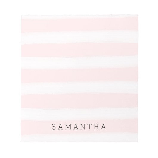 Bloc-note Aquarelle rose doux (Devant)