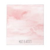 Bloc-note Aquarelle rose fusée (Devant)