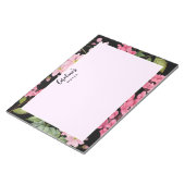 Bloc-note Aquarelle rose Hydrangea et anémone japonaise (Incliné)