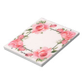 Bloc-note Aquarelle rose mignonne pour la Saint-Valentin (Tourné)