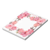 Bloc-note Aquarelle rose mignonne pour la Saint-Valentin (Tourné)