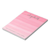 Bloc-note Aquarelle rose Ombre feminine Office Suite (Tourné)