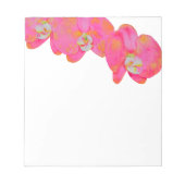 Bloc-note Aquarelle rose Orchidées (Devant)