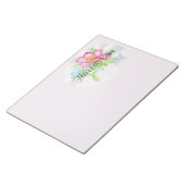 Bloc-note Aquarelle rose Rose sauvage Mini bouquet floral TY (Incliné)