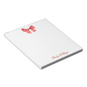 Bloc-note Aquarelle rouge Bow (Incliné)