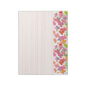 Bloc-note Aquarelle rouge Fleur sauvage orange (Tourné)