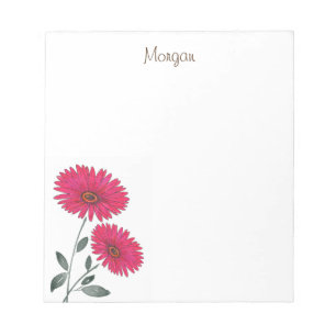 Bloc-note Aquarelle rouge, Stylo et Gerbes d'encre